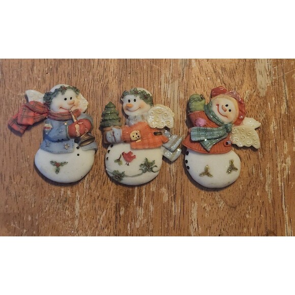 Christmas 3 Piece Bundle Snowman Magnets - Picture 1 of 3